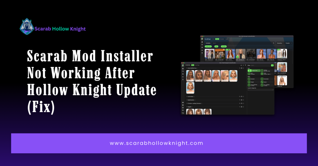 Scarab Mod Installer Not Working After Hollow Knight Update (Fix)